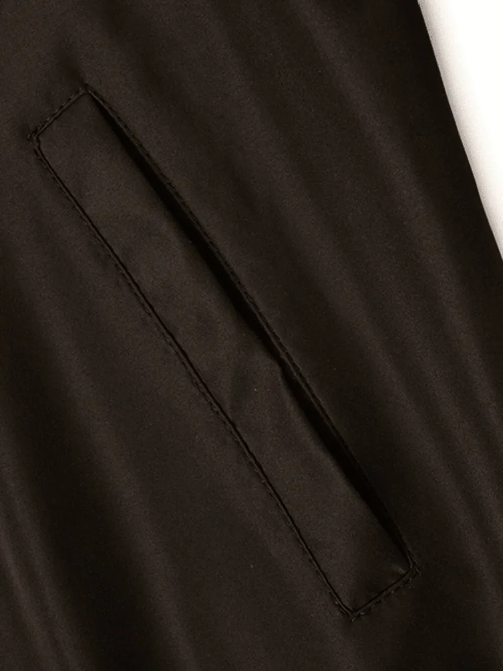 Coffee Brown Casual Men's Slim Fit Baseball Jacket w/Stand Collar Zip-Up